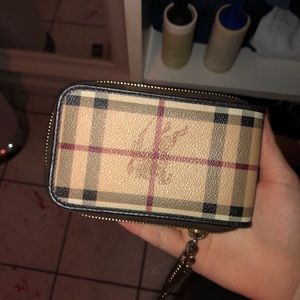 Burberry wristlet